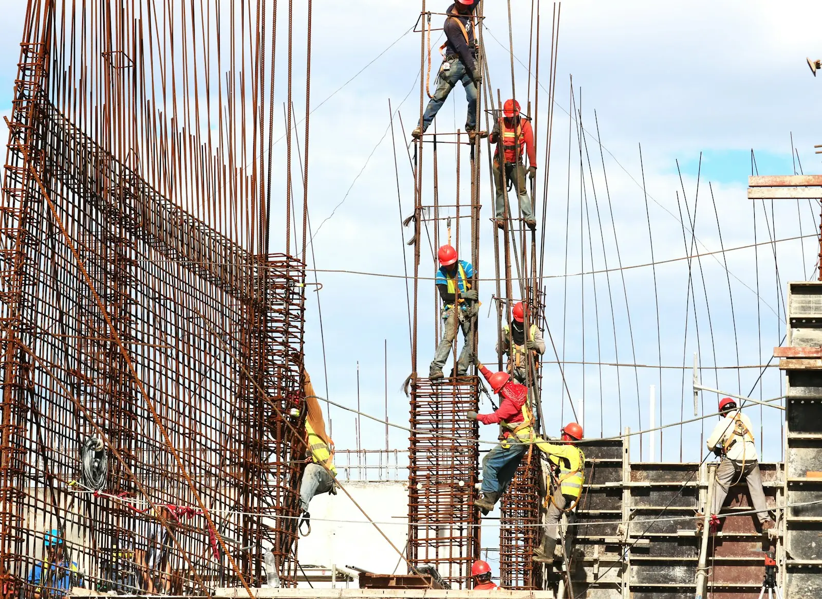 A commercial construction site in progress